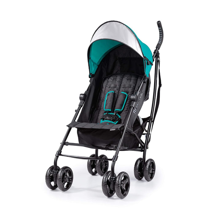 Ingenuity 3Dlite Convenience Stroller,Jet Black–Lightweight Stroller with Aluminum Frame,Large Seat Area, 4 Position Recline, Extra Large Storage Basket– Infant Stroller for Travel&More