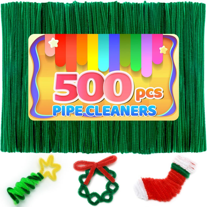 200Pcs 20Colors, Pipe Cleaners, Chenille Stems, Pipe Cleaners for Crafts, Pipe Cleaner Crafts, Art and Craft Supplies