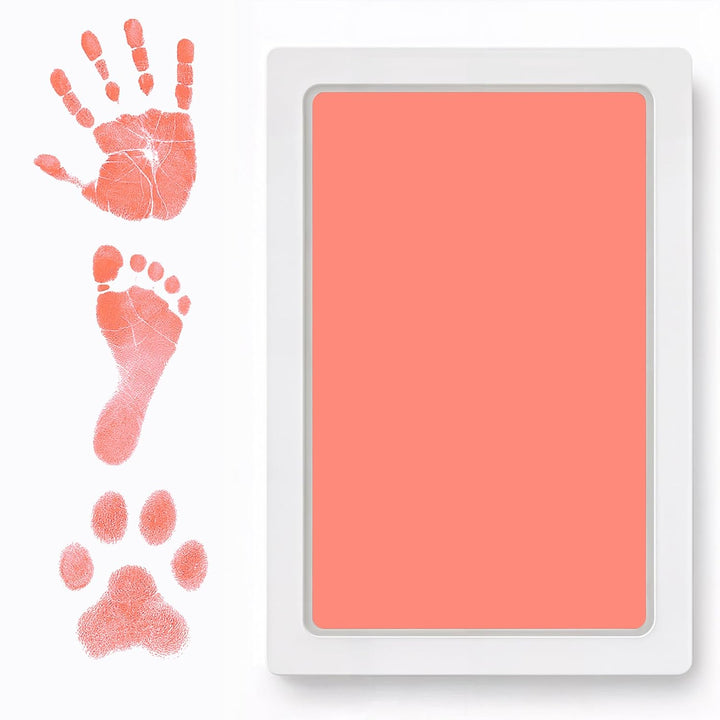 Clean Touch Ink Pad for Baby Handprints and Footprints – Inkless Infant Hand & Foot Stamp – Safe for Babies, Doesn’T Touch Skin – Perfect Family Memory or Gift – Black Print Kit by