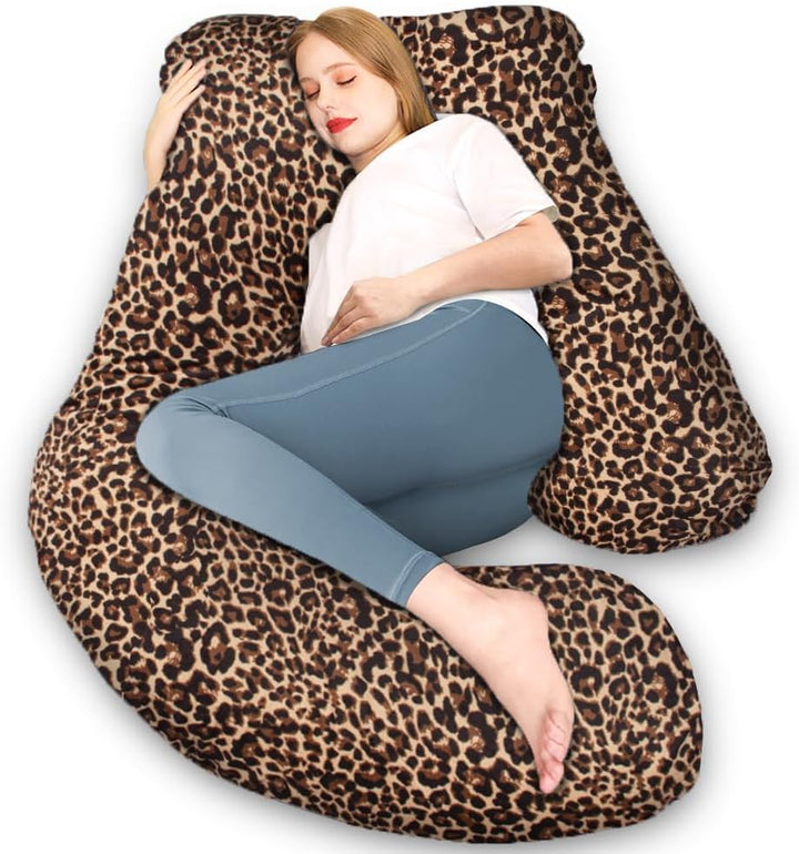 Pregnancy Pillow, U Shaped Full Body Maternity Pillow 58 Inch, Pregnant Women Must Haves Pregnancy Pillows for Sleeping with Removable Cover