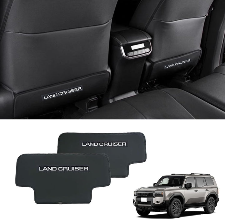 2Pcs Seat Back Kick Protector for Toyot-A 2024 2025 Land Cruiser 1958 250 Prado Lc250 Internal Anti-Kick Decorative Panel Velcro Fixed Accessories (Seat Guard)