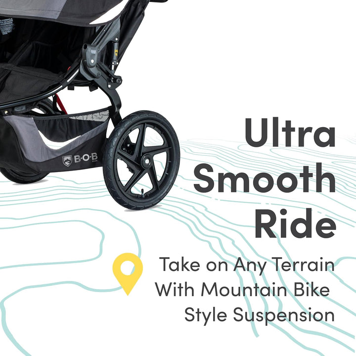 Revolution Flex 3.0 Duallie Double Jogging Stroller, Graphite Black