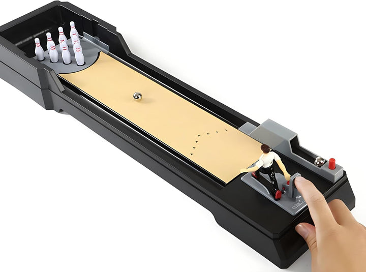 Table Bowling Game, Tabletop Bowling Alley, 10 Pins Mini Bowling Set Toy for Kids & Adults, Perfect for Home, Office and Party