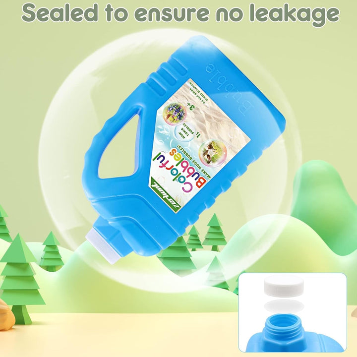 Bubble Solution Refill 33.8 OZ: Bubble Concentrate Solution for Bubble Machine| Bubble Solution Refill for Giant Bubble Wand, Bubble Gun Blower, Birthday Party Favors Wedding (Sky Blue)