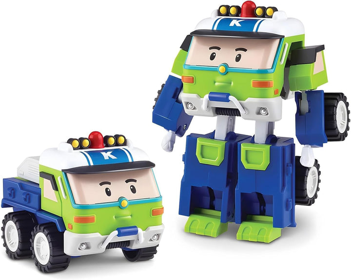 4" Transforming Robot - Fire Truck Roy, Stem-Inspired Rescue Robot Figure | Role Play Toy Gift for Toddlers & Preschool Kids Ages 1 2 3 4 5 6