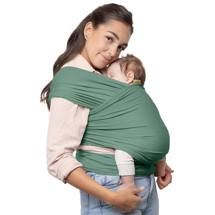 Baby Wrap Carrier – Original Baby Sling Carrier for Newborns (7–35 Lbs), Soft, Secure, Hands-Free & Ergonomic, Ideal for Comfortable Bonding, New Parents (Grey)