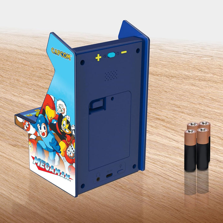 Mega Man Micro Player Pro: Mega Man Retro Gaming Console Titles 1 through 6, Gifts for Kids and Adults, Video Game Collectibles, Full Color Screen