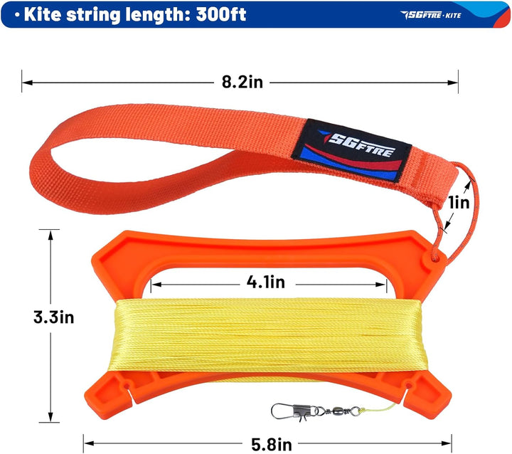 Kite String Handle 2 Pack with High,Strength Line,324Ft Kites String with Reel & Spool for Professional Outdoor Kite Flying,Durable Kites Reels for Adults (2)