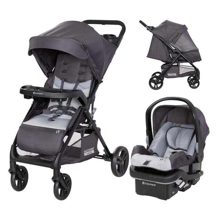 Passport® Cargo Stroller Travel System with Ez-Lift™ plus Infant Car Seat, Pink Bamboo