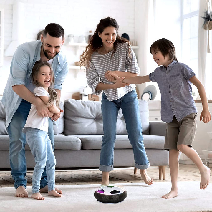 Boy Toys Hover Soccer Ball with 2 Goals, Indoor Soccer Gifts for Boys, LED Soccer Ball with Foam Bumper Inflatable Soccer Toys for 3 4 5 6 7 8 9 10+ Years Old Girls Boys