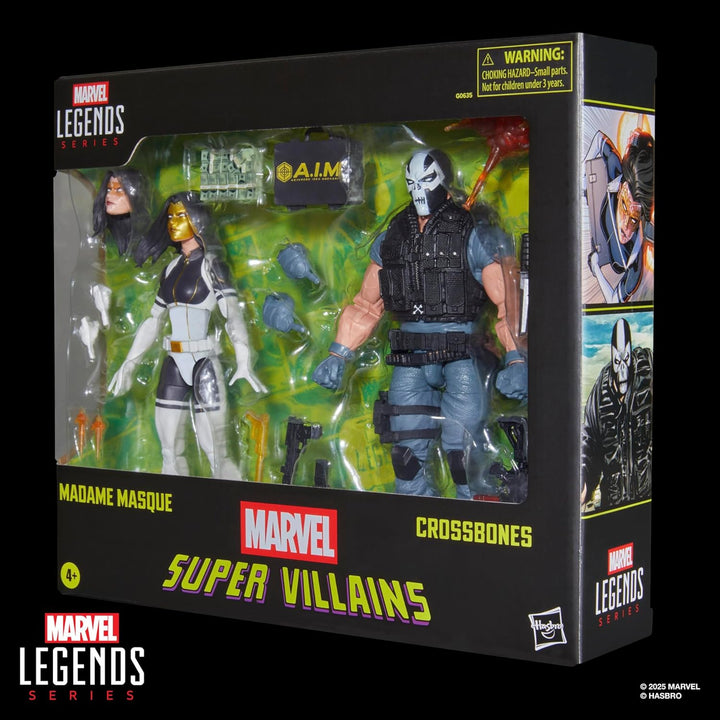 Legends Series Madame Masque & Crossbones,  Super-Villains Comics Collectible 2-Pack, 6-Inch Action Figures (Amazon Exclusive)