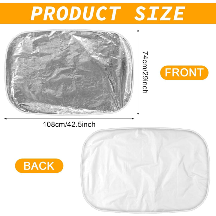 2 Pcs Car Seat Sun Shade Cover Car Seat Cooler Toddler Car Seat Cover Heat Protector Reflective Baby Seat Covers Keep Baby Cool and Child Safety for Travel (Elastic Style,Aluminium Film)