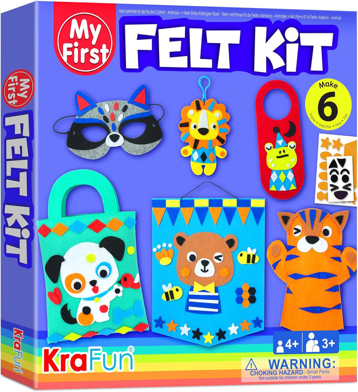 Felt Sticker Kit for Beginner Toddlers, Kids Arts & Crafts, Pack of 500 Assorted Scrapbook Stickers Alphabets, Numbers, Fun Shapes, Preschool, Children Early Learning, Self Adhesive