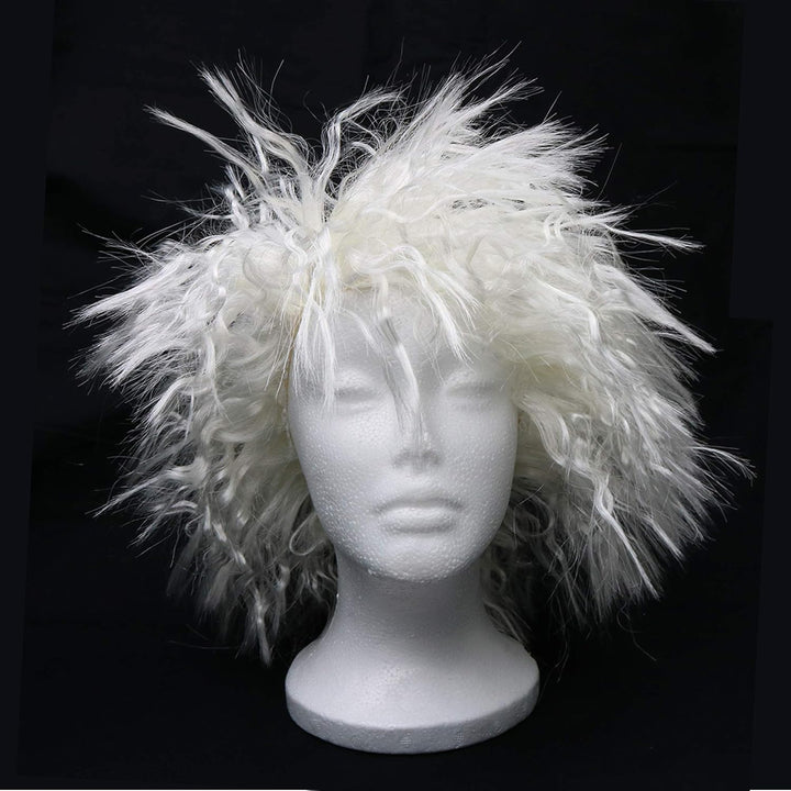 Mad Scientist Costume Wig - Crazy White Wigs for Costumes - 1 Piece