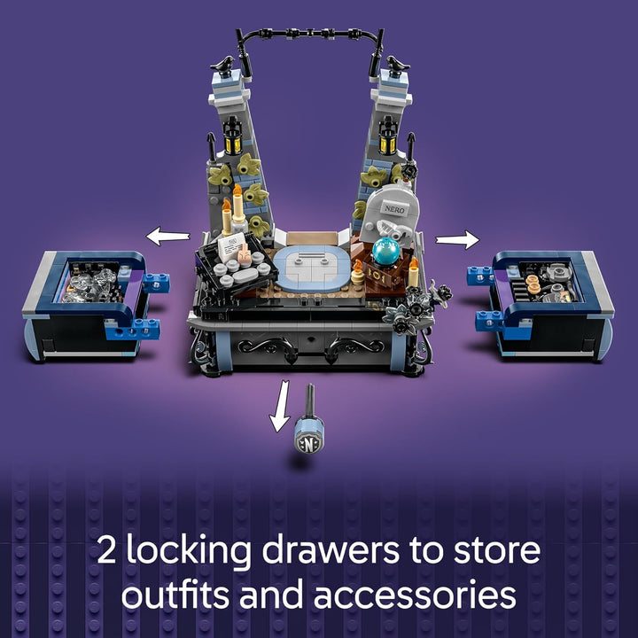 Wednesday Addams Figure - Building Toy for Kids, Girls & Boys, Ages 10+ - Collectible Wednesday Addams Doll with Display for Fans - Gift Idea for Birthday - 76780