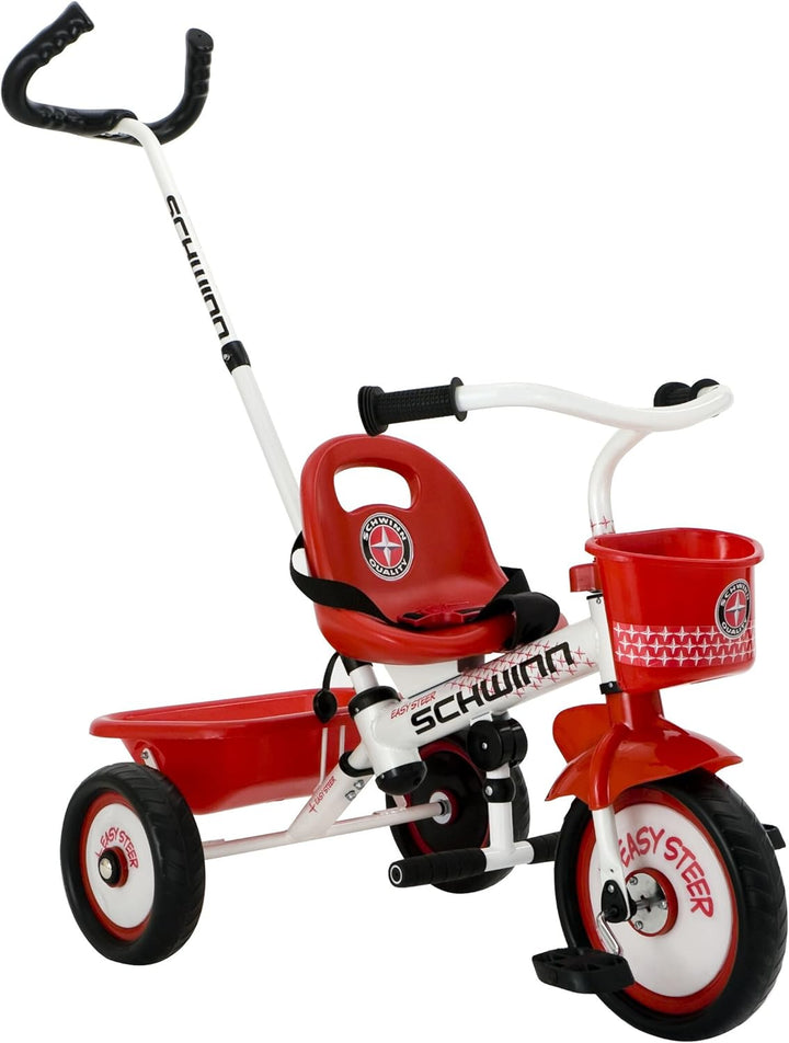 Easy Steer Bike for Toddler, Kids Tricycle with Removable Push Handle, Steel Trike Frame, Boys and Girls Ages 2-4 Year Old, Blue, 41" X 20" X 41"