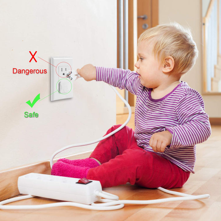 Outlet Covers  38-Pack White Child Proof Electrical Protector Safety Improved Baby Safety Plug Covers