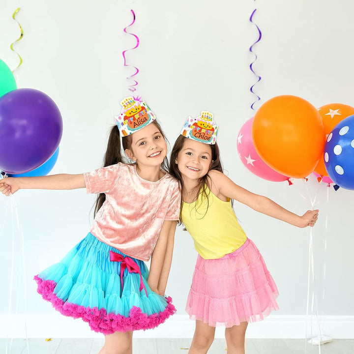 Happy Birthday Crowns Birthday Hats for Kids Teachers Students Classroom Party Favor 30Pcs
