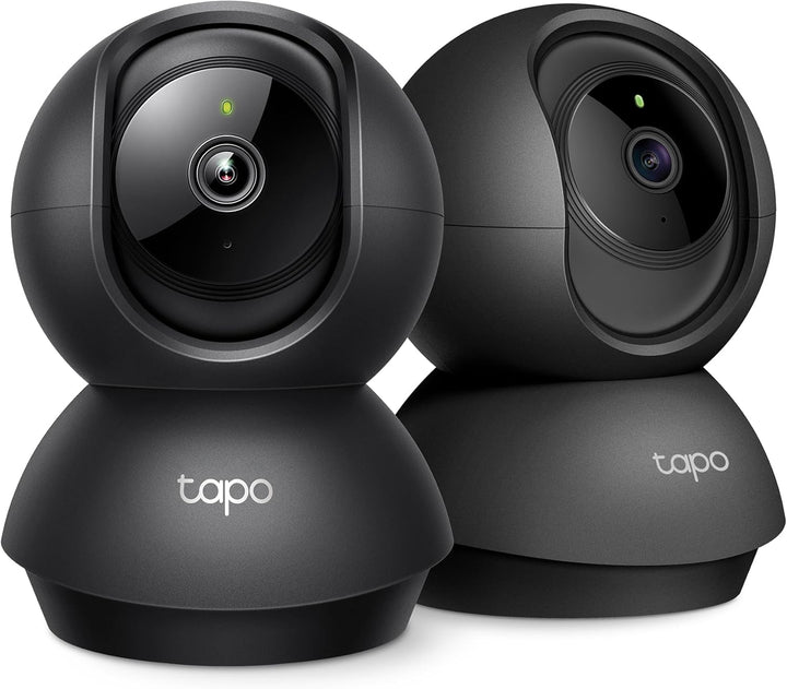 Tapo 2K Pan/Tilt Security Camera for Baby Monitor, Dog Camera W/Motion Detection, 2-Way Audio, Siren, Night Vision, Cloud & SD Card Storage, Works with Alexa & Google Home, 2-Pack (C210P2)