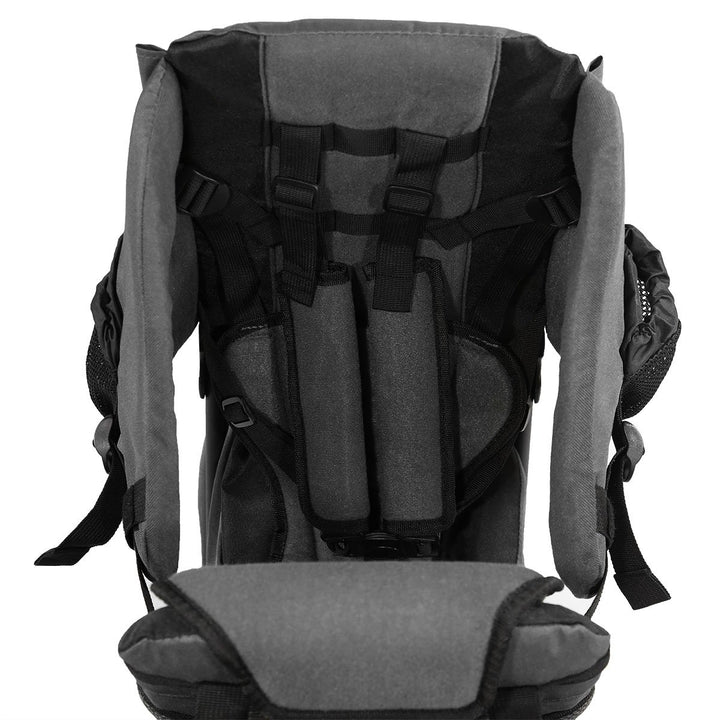 Cross Country Baby Backpack Carrier, Grey, Toddler Hiking Backpack with Comfortable Seat, Adjustable Straps & Belt, Foldable Frame Lightweight Large Capacity Child Carrier for Outdoor