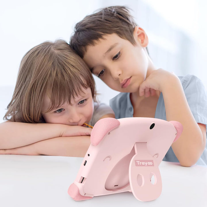 Kids Tablet 7IN 32GB Tablet for Kids Toddler with Shockproof Case, Bluetooth, Wifi, Google, Netflix, Youtube, Parental Control, Education App Pre-Installed (Pink)