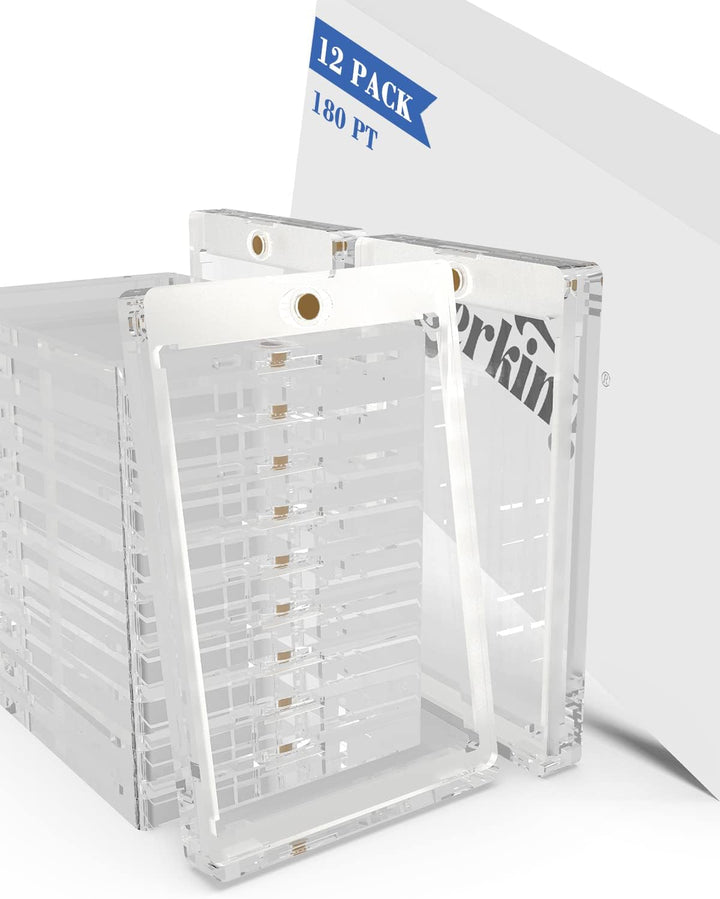 Magnetic Card Holders 12 Pack, 130PT One Touch Card Holder for Trading Card, Baseball Card, Sports Card