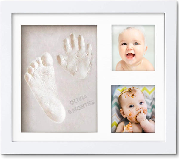 Baby Footprint Kit & Keepsake | Baby Handprint Kit | Baby Hand and Footprint Kit (Alpine White, Standard)