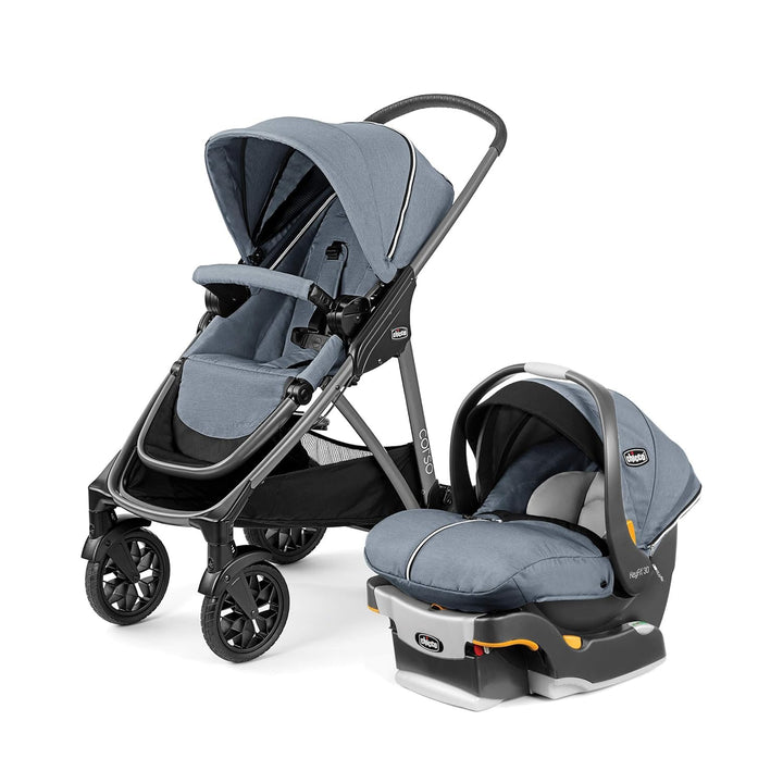 Corso LE Modular Travel System, Corso LE Stroller with Keyfit 35 Infant Car Seat and Base, Stroller and Car Seat Combo, Infant Travel System | Veranda/Grey
