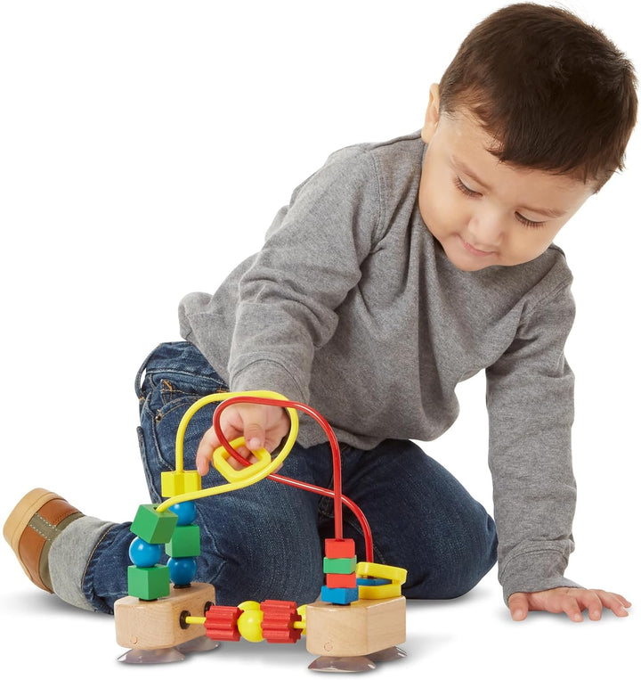 First Bead Maze - Wooden Educational Toy for Floor, High Chair, or Table Infant Maze Toy, Bead Maze Toys for Toddlers and Babies