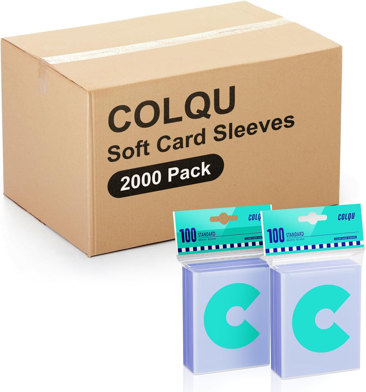 1000Ct Card Sleeves for Trading Cards, Clear Penny Sleeves, Baseball Card Sleeve, Soft Sports Card Sleeve, Plastic Card Protector Fit for MTG Game Card Standard Cards