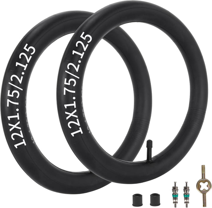 16" Back & 12.5" Front Replacement Inner Tubes 16 X 1.75/2.15 & 12.5 X 1.75/2.15 Compatible with Jogging Revolution Baby Jogger Summit X3 Schwinn Stroller Butyl Rubber Heavy Duty Tube 3 Pack