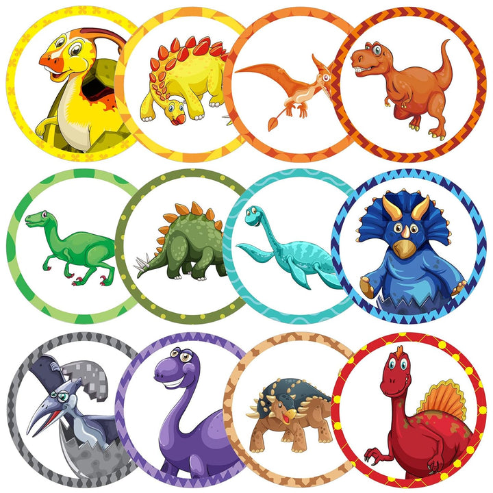 120 Pcs Toilet Targets for Boys Training Flushable Dinosaur Targets Potty Pee Toilet Target Stickers Dinosaur Potty Training Seat for Boys Use