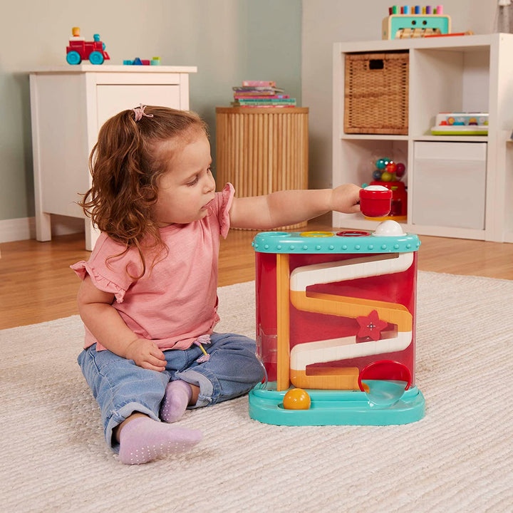 – Pound – a – Ball Toy – Ball Maze for Babies – Fine Motor Skill Toy – 12+ Months – Pound & Roll, Light Blue