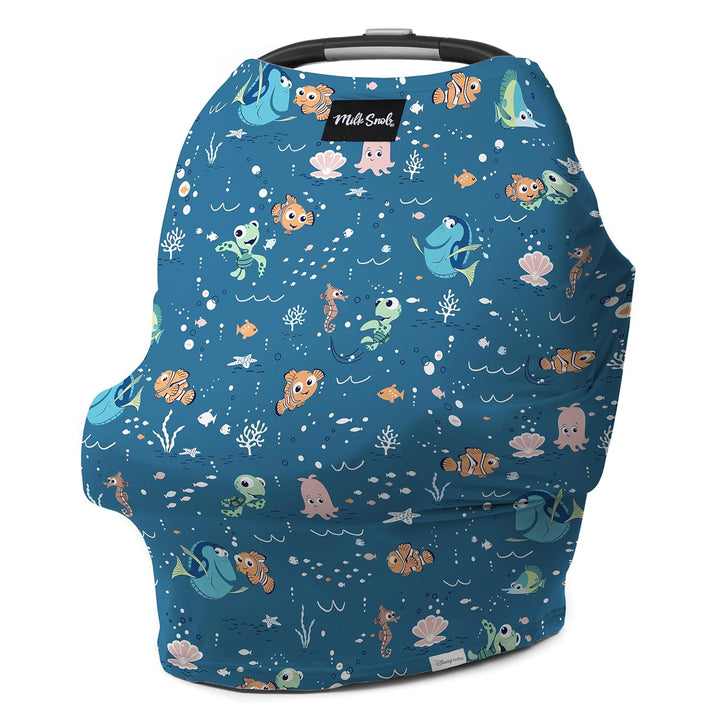 Original Disney 5-In-1 Cover, Winnie the Pooh, Added Privacy for Breastfeeding, Baby Car Seat, Carrier, Stroller, High Chair, Shopping Cart, Lounger Canopy - Newborn Essentials, Nursing Top
