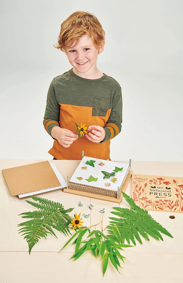 - My Botanical Press - 8.3 X 8.3 Inch 10 Layers Flower Press, DIY Dried and Preserved Flowers and Leaves, Plants Art & Crafts Kit - Age 3+
