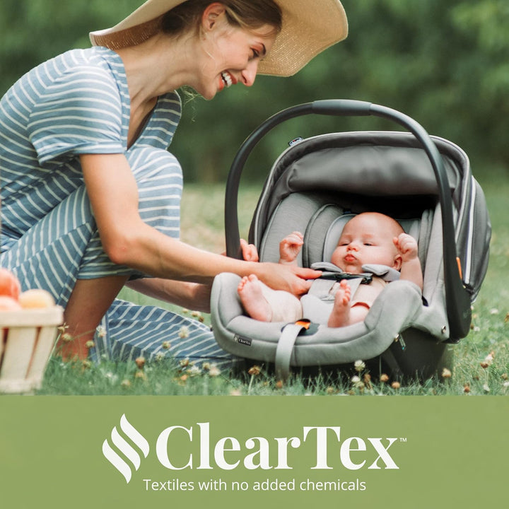 Keyfit® 35 Cleartex® Infant Car Seat and Base, Rear-Facing Seat for Infants 4-35 Lbs., Includes Infant Head and Body Support, Compatible with  Strollers, Baby Travel Gear | Cove/Grey