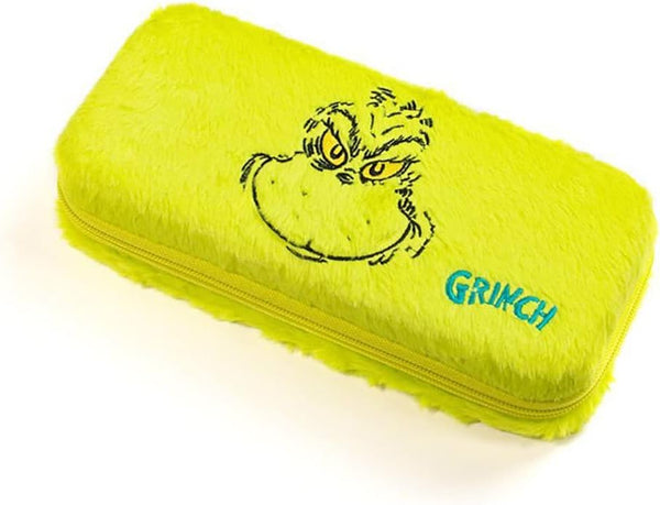 the Grinch Christmas Hard Shell Travel Case for Nintendo Switch and OLED Model Console - Fits 10 Games and Switch Accessories