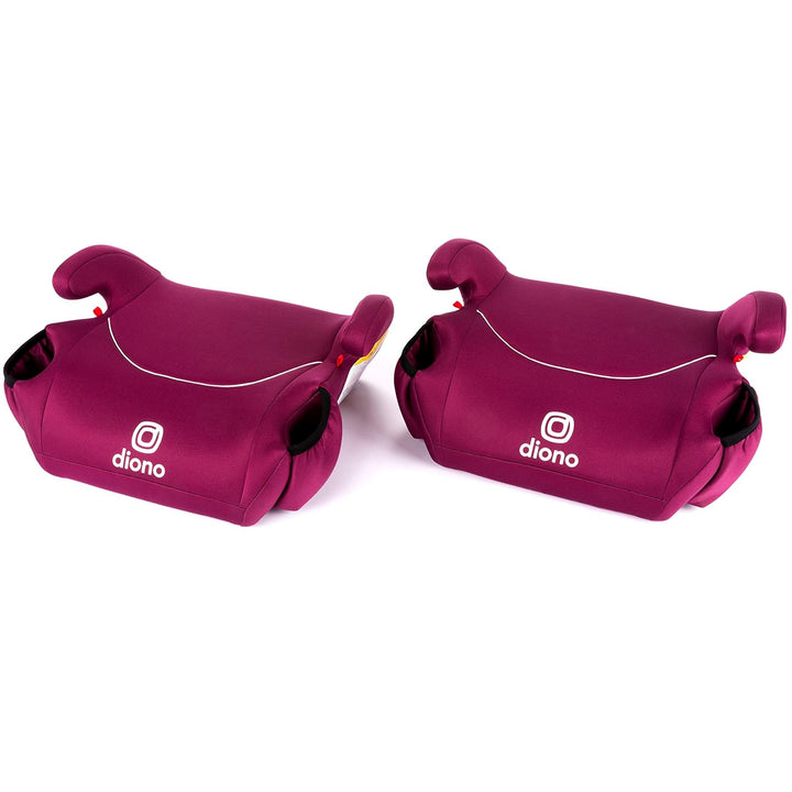 Solana, No Latch, Single Backless Booster Car Seat, Lightweight, Machine Washable Covers, Cup Holders, Pink