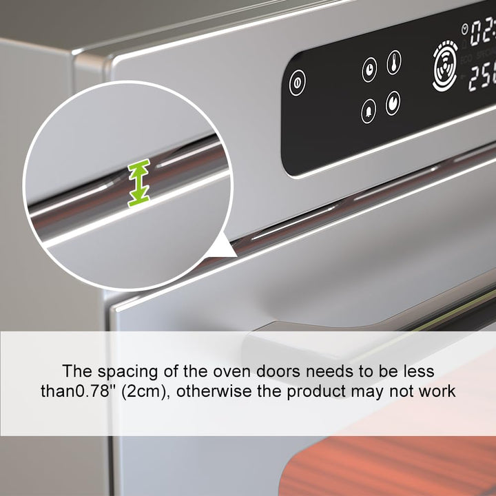 1 Pcs Baby Safety Oven Door Lock, Double Button Oven Lock for Kitchen Safety (Black)