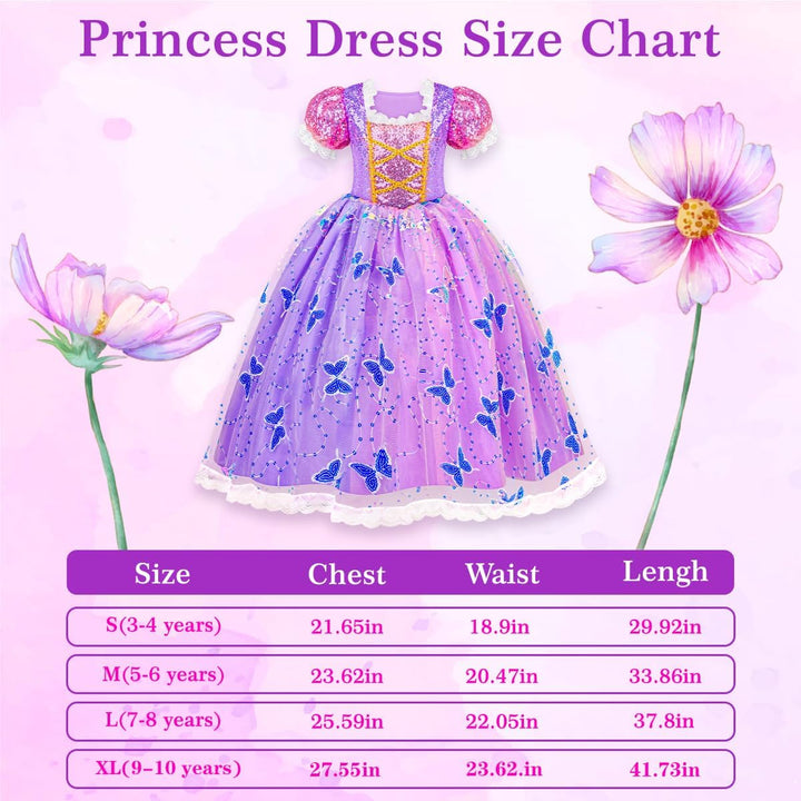 Princess Dresses for Girls - Light up Princess Costume for Little Girl, Halloween Costumes & Gift for Toddler Age 3-10