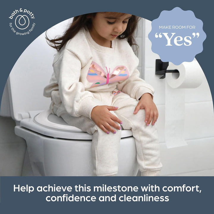 Non-Slip Potty Training Seat, Soft & Comfortable, Easy to Clean, Travel-Friendly, for Toddler Boys and Girls, Fits round & Oval Toilets