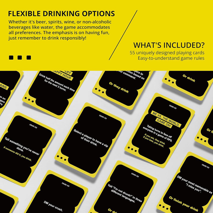 I'M NOT DRUNK - Party Drinking Game for Game Nights - 21St Birthday Gift & Bachelorette Party Game with 55 Amusing Cards - Hilarious Unforgettable Drinking Card Game - Get the Party Started