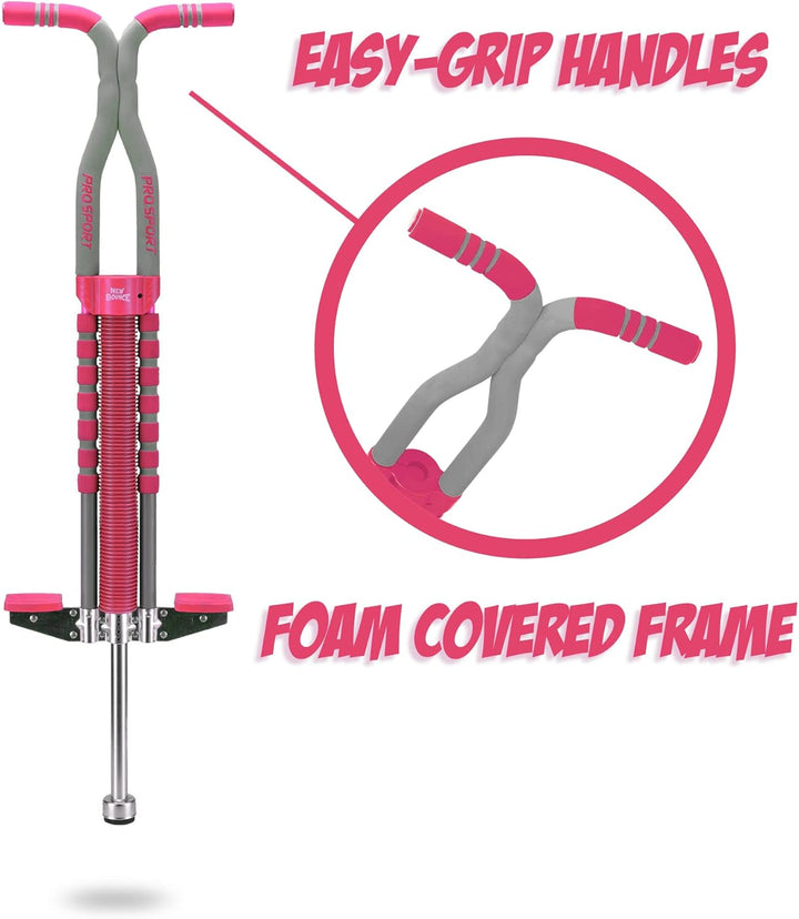 Pogo Stick for Kids - Pogo Sticks for Ages 9 and Up, 80 to 160 Lbs - Pro Sport Edition, Quality, Easy Grip, Pogostick for Hours of Wholesome Fun
