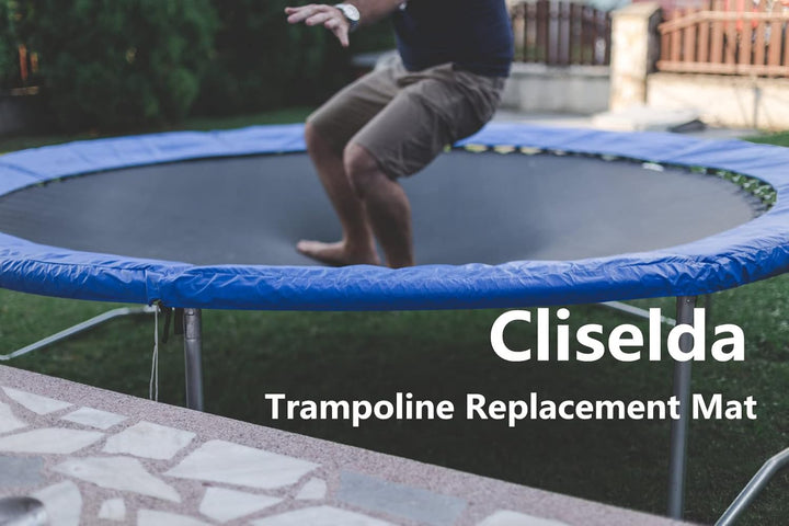 Trampoline Replacement Mat, Fits 12 Ft 14 Ft 15 Ftround Trampoline Frame with 72/88/96 V-Rings and Spring Tool, Fits 5.5-7" Springs, Jumping Mat (Excluding Frame and Spring)