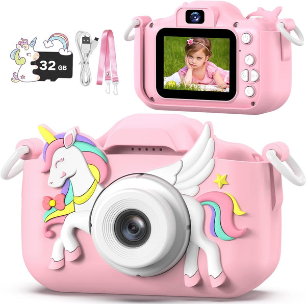 Children'S Camera Toys for Girls & Boys, 3-12 Years - 1080P HD Video Kids Digital Camera - Perfect for Christmas & Birthday Gifts