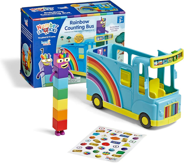 Numberblocks Rainbow Counting Bus, Music Toys for Kids Ages 3-5, Toddler Musical Toys, Play Figure Playsets, Number Toys, Preschool Learning Toys, Math Toys, Birthday Gifts for Kids