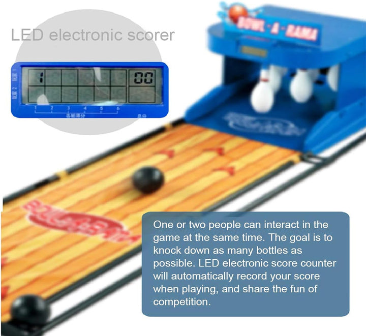 Indoor Bowling Ball Set Bowling Home Bowling Alleys with LED Scoreboard&Automatic Reset for Gathering Home Play,3.5M