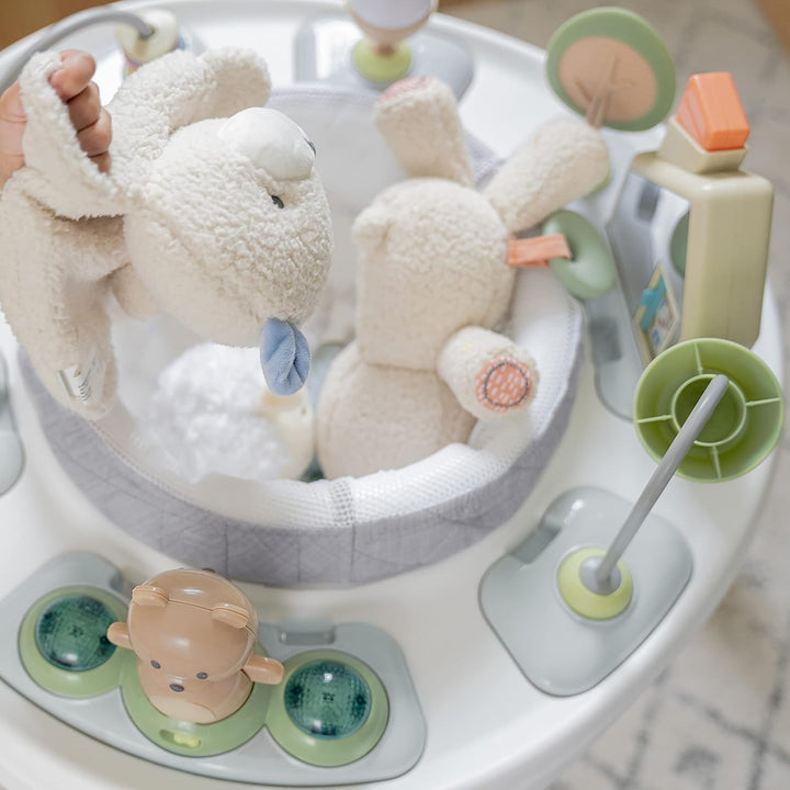 Spring & Sprout 2-In-1 Baby Activity Center Jumper and Table with Infant Toys - Ages 6 Months +, First Forest