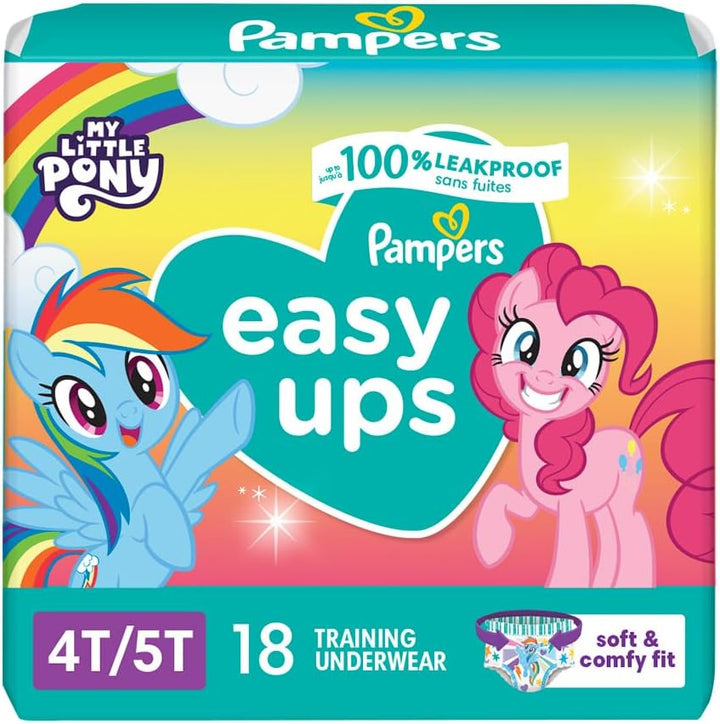 Training Pants - Easy Ups Girls & Boys - Size 3T-4T, 124 Count, My Little Pony Potty Underwear (Packaging May Vary)