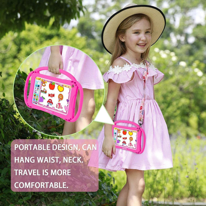Kids Tablet 7 Inch Toddler Tablet for Kids 3-7 Wifi Android 32GB Kids Tablets Kids Learning Educational APP Pre-Installed Youtube Netflix Parental Control Kid-Proof Case